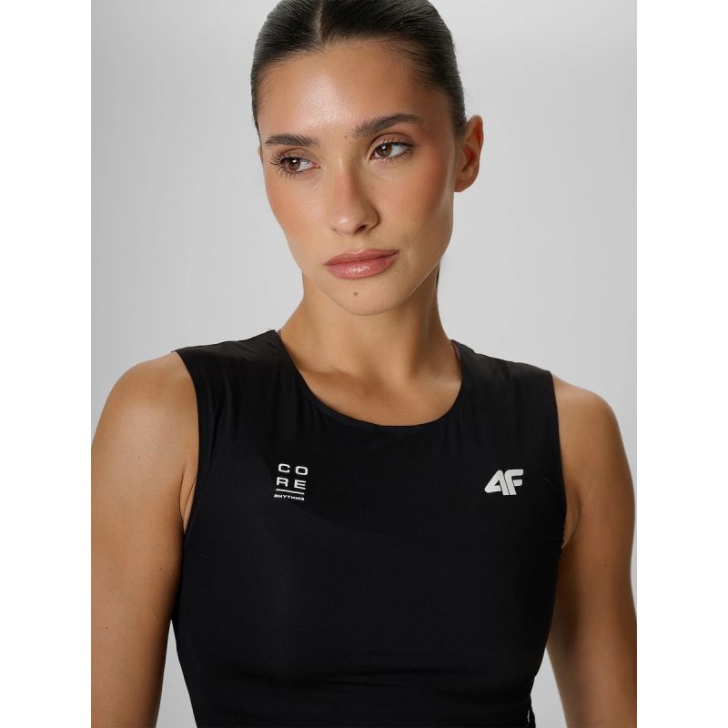 Women's quick-drying training crop top 4F 4FRAW26TFSLF1271-20S