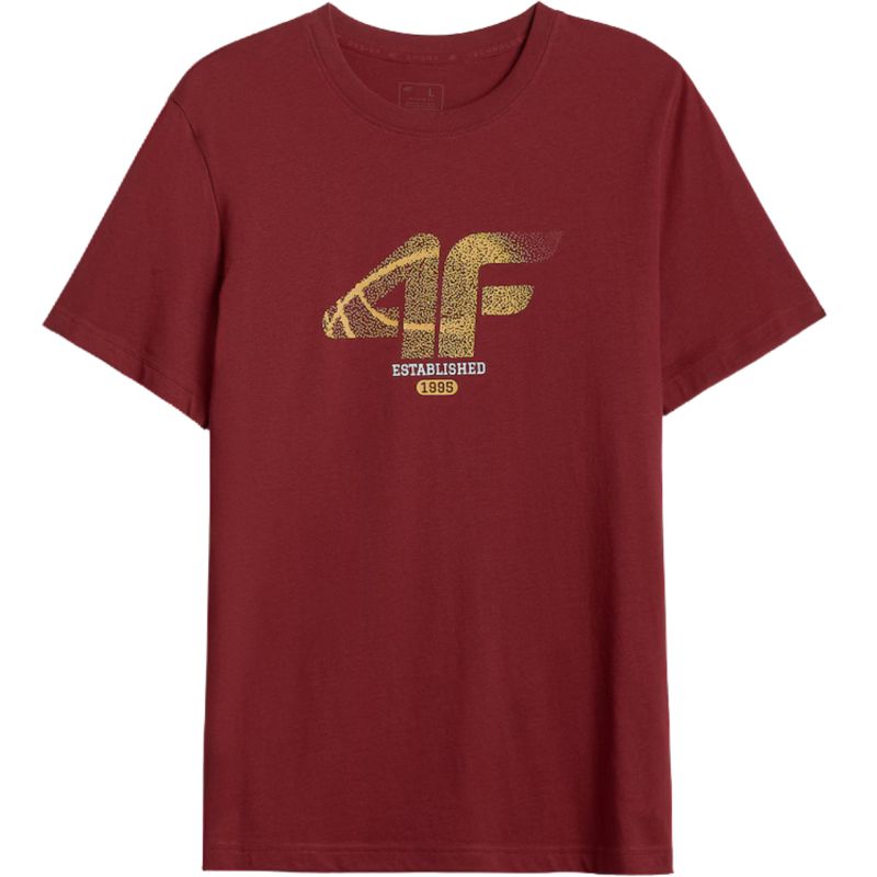 Men’s T-Shirt 4F M3558 Dark Red 4FWAW26TTSHM3558 61S