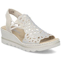 Women's beige wedge sandals Rieker 67465-62 Rieker