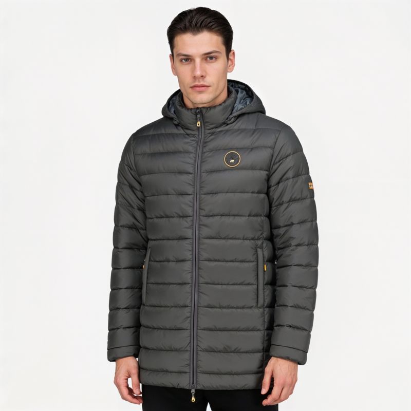 Geographical Norway men's jacket AMIGOMAP LONG HOOD DB DGREY MEN 233 DARK GRAY (WZ5086H/GN-GRIS FONCÉ) Geographical Norway