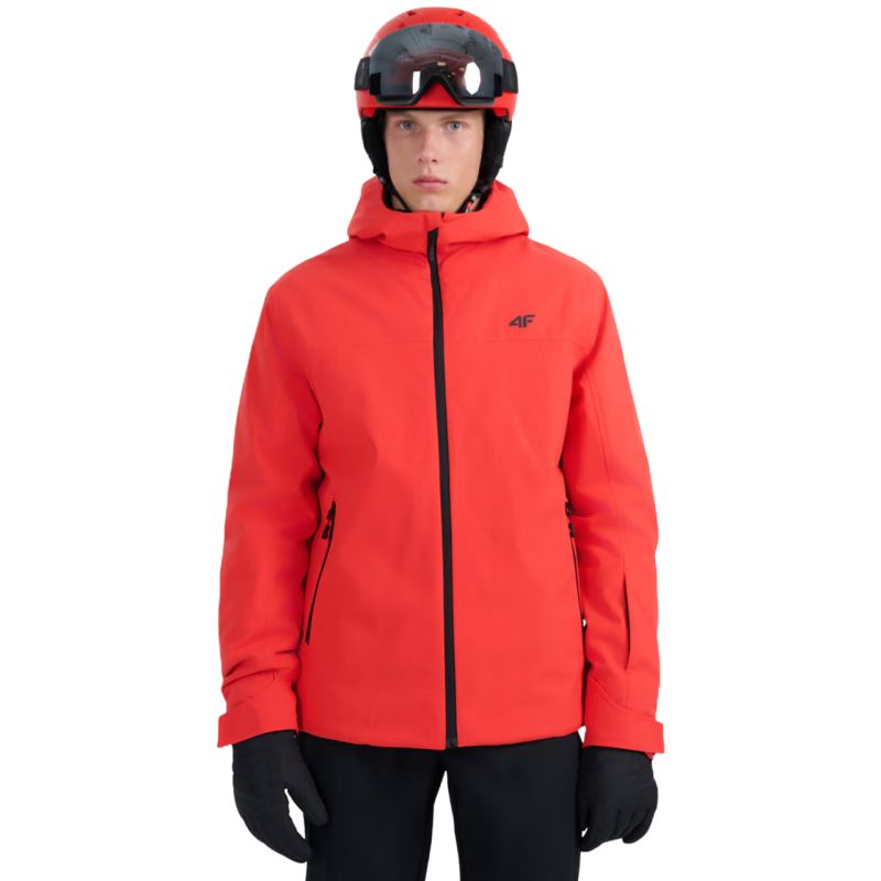 Men's ski jacket 4F M0787 red 4FWAW25TTJAM0787 62S In preparation Your Sports Performance