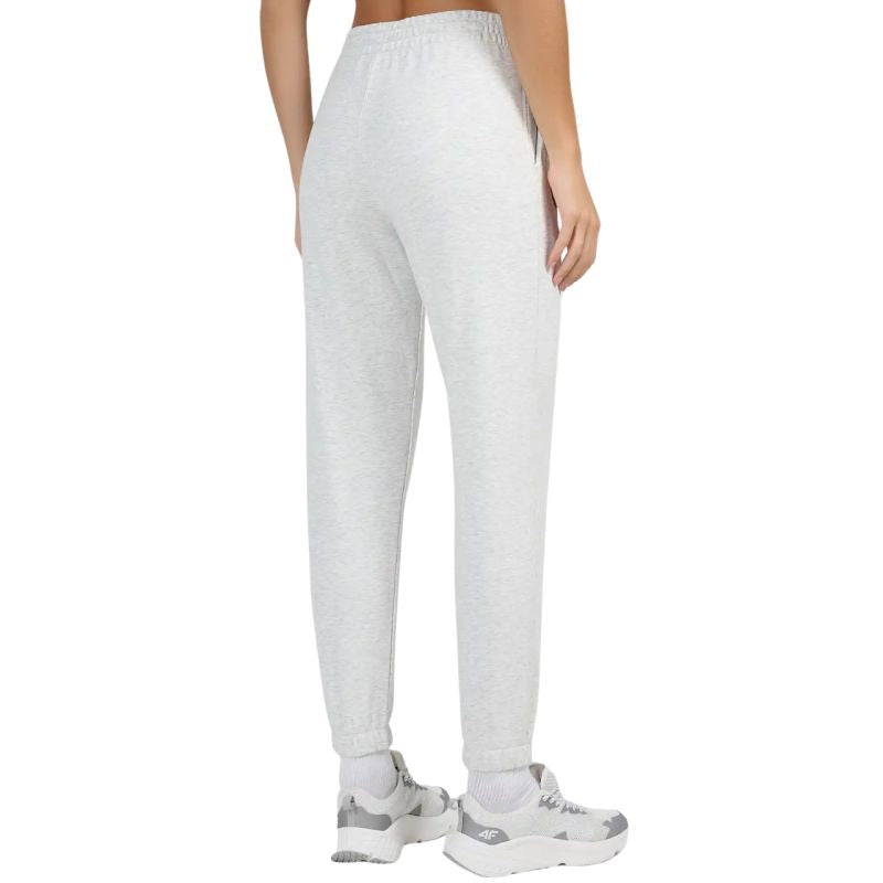 Women's trousers 4F CAS F1658 cool light gray melange 4FWMM00TTROF1658 27M