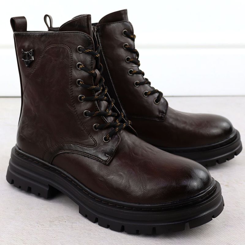 Women's black worker boots with socks Sabatina