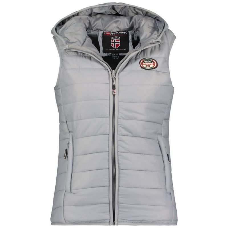 Geographical Norway Vatika Hood EO Lady 233 Gris Clair W WW1198F/GNO-LIGHT GRAY vest Clothing/Outdoor/Geographical Norway Your Sports Performance