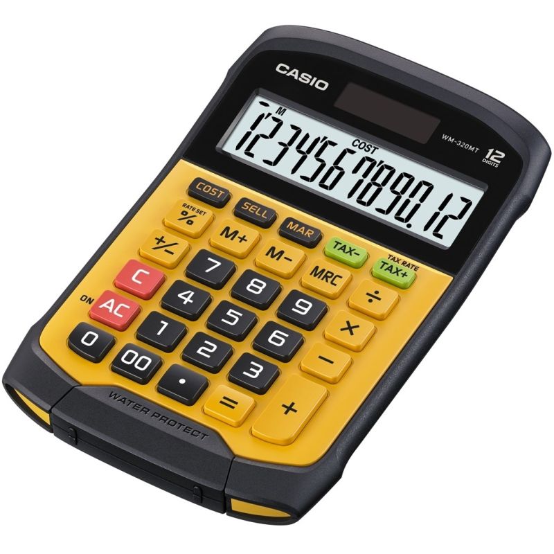 CASIO WATERPROOF OFFICE CALCULATOR WM-320MT-S, 12-digit display, Removable keyboard, 108.5x168.5, Water and dirt resistance level: IP54 In preparation Your Sports Performance