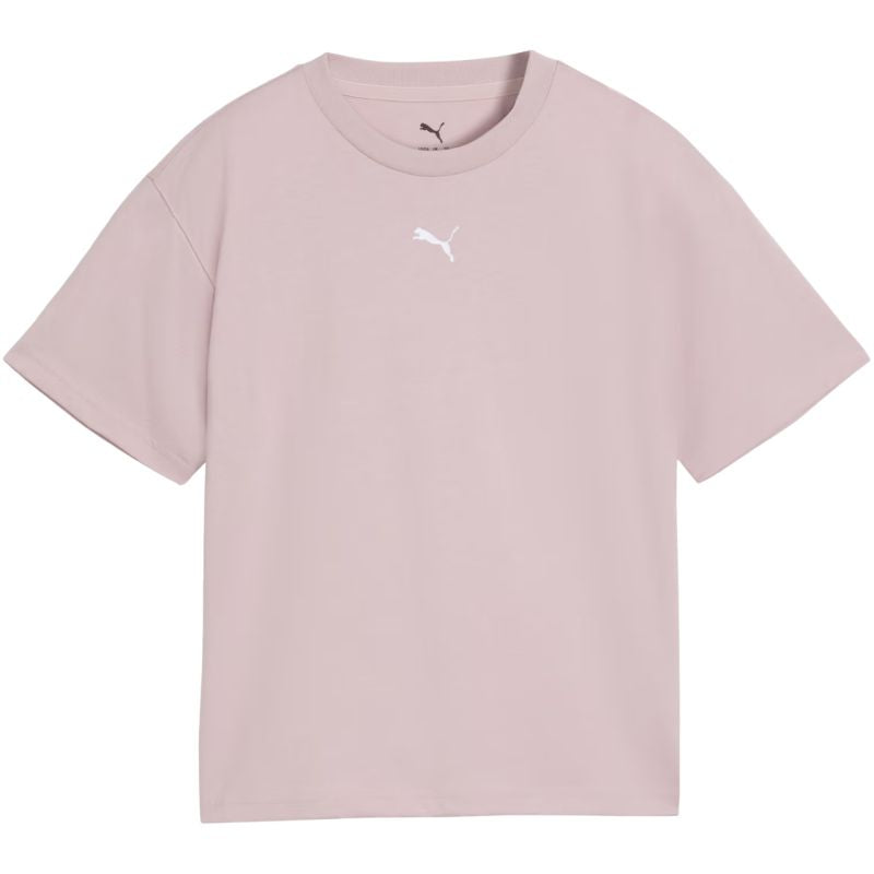 Puma Ess Centered Cat Logo Boxy Tee for Kids Pink 685131 49