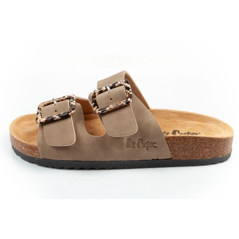 Lee Cooper women's slip-on shoes, khaki, comfortable, lightweight