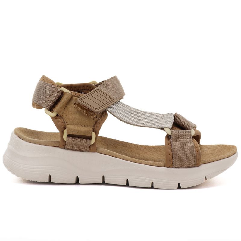 Women's platform sports sandals camel Artiker 58C1231 Artiker