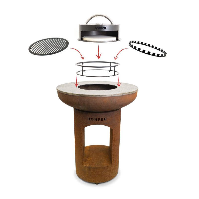 BF Bonbiza XL Open rusty garden fire pit In preparation Your Sports Performance