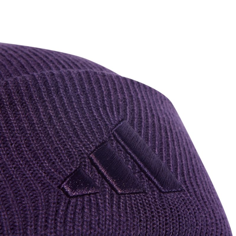 Adidas New Logo Beanie Cuff Purple JX5748 Clothing Your Sports Performance