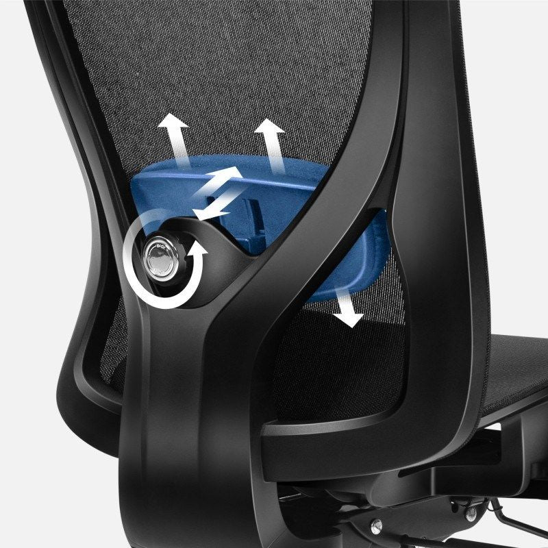 Expert 5.3 Black Mesh Swivel Chair Fotele/Fotele biurowe Your Sports Performance