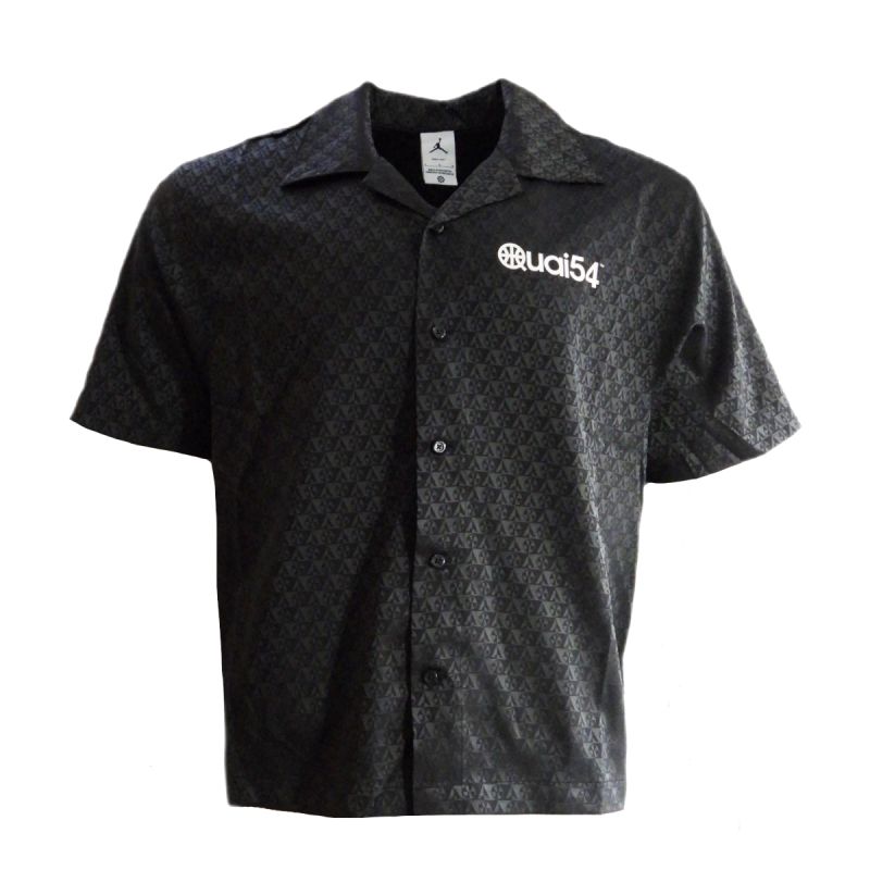 Air Jordan Quai 54 Shirt, men's elegant shirt, short sleeve, black - FZ1768-045 Odzież/Odzież na co dzień Your Sports Performance