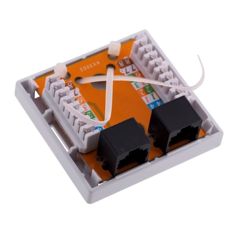 ALANTEC UTP cat.6 surface-mounted socket 2xRJ45 Kable, gniazda i wtyki/Puszki wyposażone Your Sports Performance