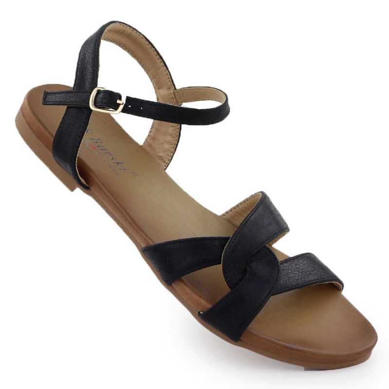 Black women's sandals S.Barski KV51-022 Footwear Your Sports Performance