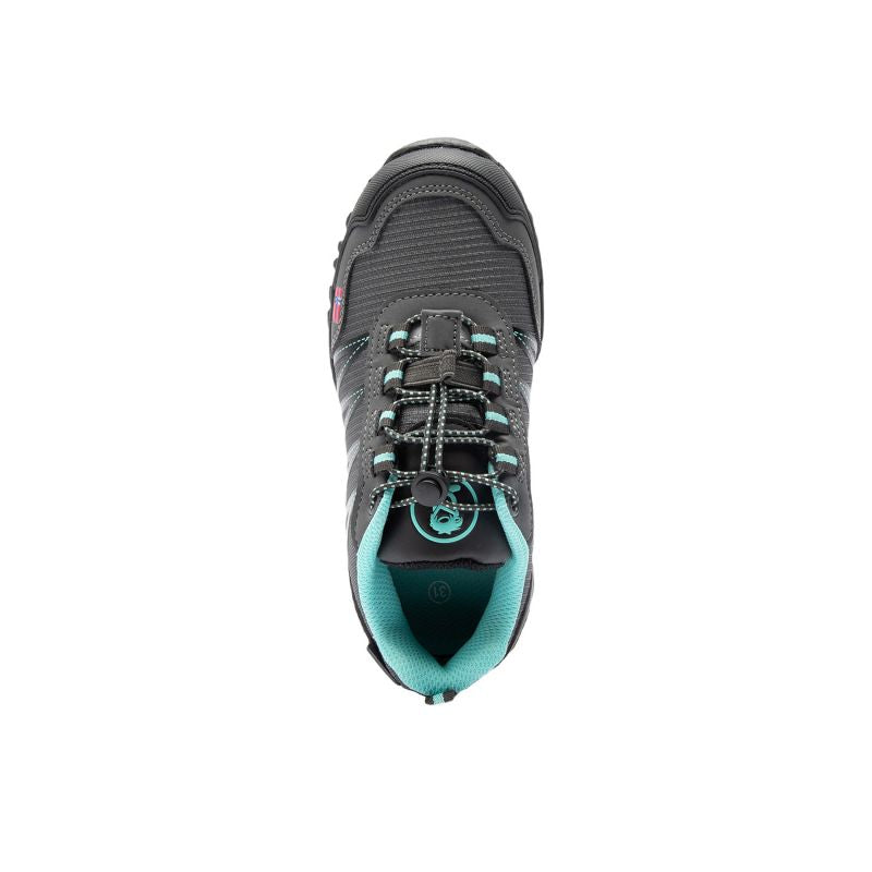 Trollkids Kids Trolltunga Hiker Low waterproof hiking shoes for boys/girls, anthracite/mint (155-609) In preparation Your Sports Performance