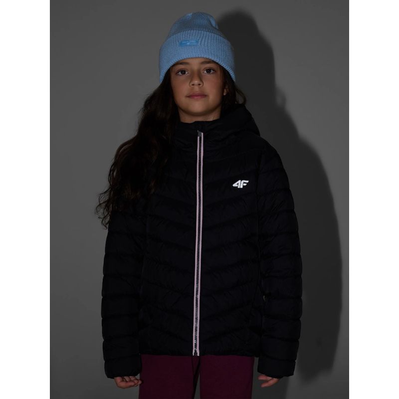 Girls' jacket with synthetic filling 4F 4FJRAW26TDJAF1054-20S