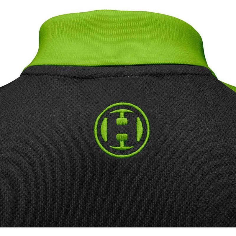 Harrows Rapide Black and Green Polo Shirt In preparation Your Sports Performance