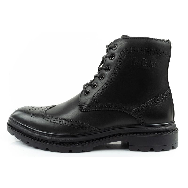 Lee Cooper men's shoes Chelsea boots elegant leather black Lee Cooper