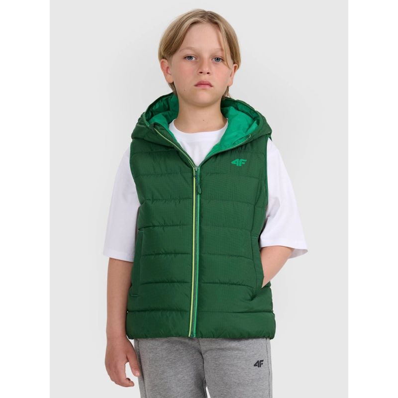 Boy's down vest with synthetic filling 4F 4FJRAW25TVJAM324-41S 4f