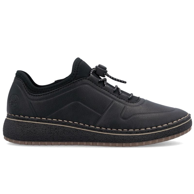 Rieker 50960-00 women's leather high-heeled shoes, black To be categorized Your Sports Performance