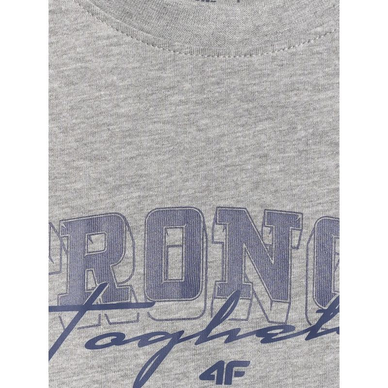 Boy's loose T-shirt with print 4F 4FJRSS26TTSHM3465-27M 4f