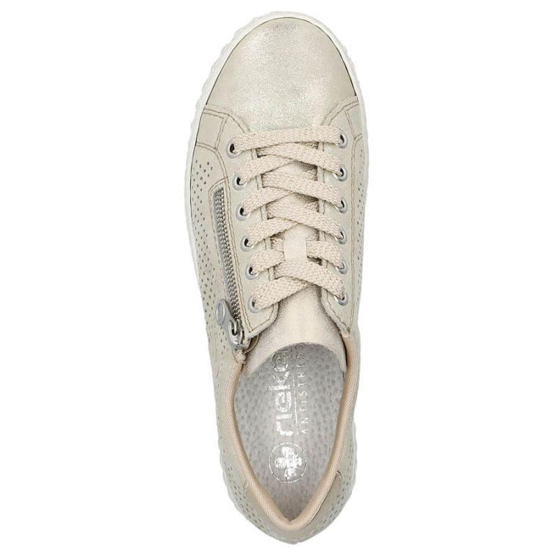 Comfortable leather shoes Rieker W RKR694, beige Footwear/Lifestyle/Rieker Your Sports Performance