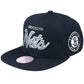 Mitchell &amp; Ness NBA Brooklyn Nets Team Script 2.0 Snapback Nets Cap HHSS3280-BNEYYPPPBLCK Clothing/Basketball/Mitchell & Ness Your Sports Performance