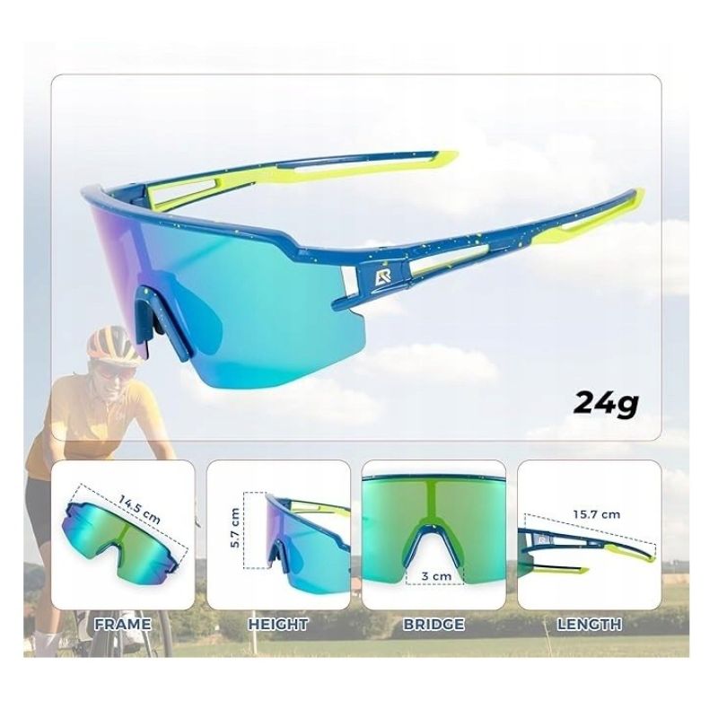 Rockbros 14120008004 polarized sports glasses Rockbros/Odzież Rowerowa/Okulary/Polaryzacyjne Your Sports Performance