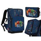 3-in-1 Set School Backpack Bag Pencil Case Lego Optimo Starter Ninjago 20L Blue - 20254-2403 Akcesoria i sprzęt koszykarski/Torby i plecaki Your Sports Performance