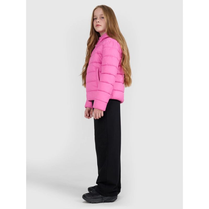 Girls' down jacket with synthetic filling 4F 4FJRAW25TDJAF0816-54S Clothing Your Sports Performance