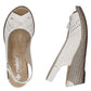 Women's leather wedge sandals with bow Rieker 624H1-60 Rieker
