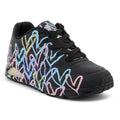 SKECHERS UNO-SPREAD THE LOVE BLACK/PURPLE/TURQUI 155507-BPTQ