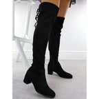 Women's over-the-knee boots, black, insulated, Sergio Leone KZ25413 Footwear Your Sports Performance
