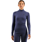 Odlo BL TOP turtle neck long sleeve thermal underwear l/s ACTIVE WARM size S Blue Odzież militarna/Bielizna termoaktywna Your Sports Performance