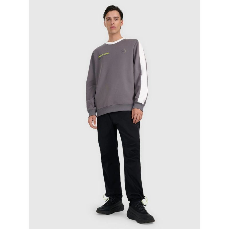 Men's sweatshirt without zipper, without hood, 4F 4FRAW25TSWSM2457-23S 4f