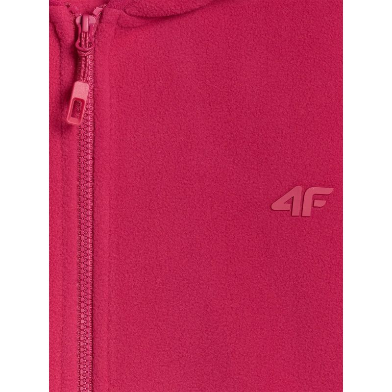 Women's slim fleece jacket with hood 4F 4FRAW25TFLEF495-53S