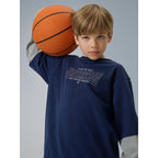 Loose longsleeve with print for boys 4F 4FJRSS26TLONM631-31S 4f