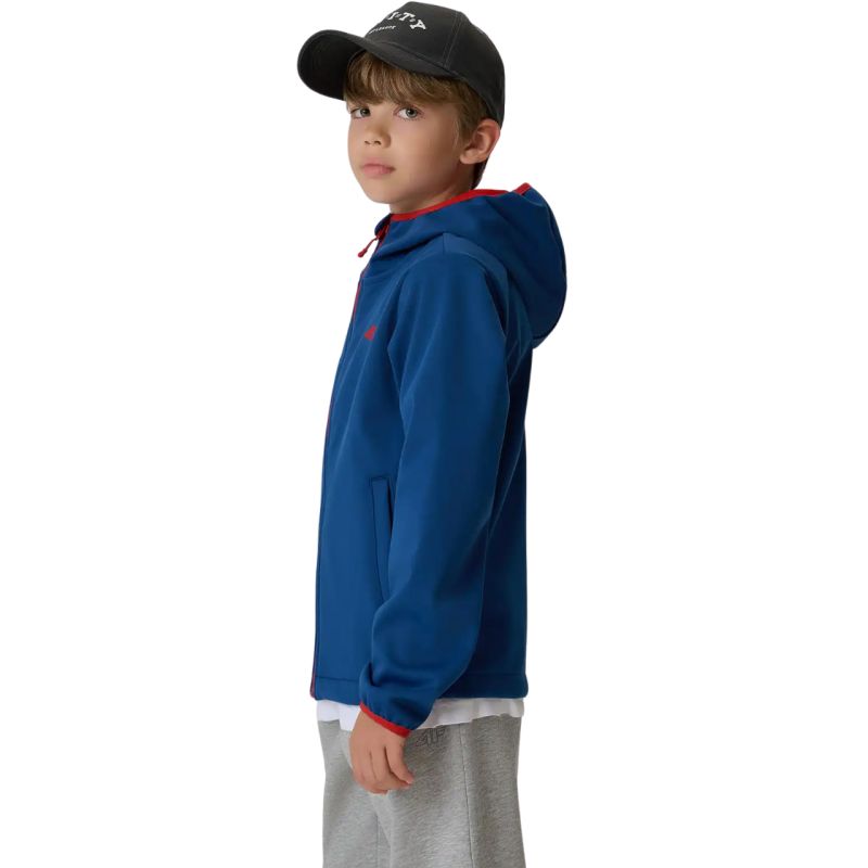 Boys’ 4F M598 Softshell Jacket, Dark Navy 4FJWAW26TSOFM598 30S