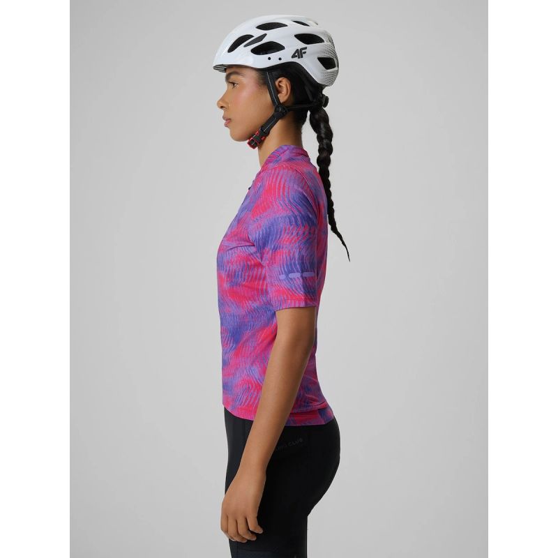 Women's cycling jersey with UPF50+ filter 4F 4FRSS26TFTSF2453-53A