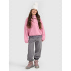 4FWarm oversize fleece with stand-up collar for girls 4F 4FJRAW25TFLEF441-54S 4f