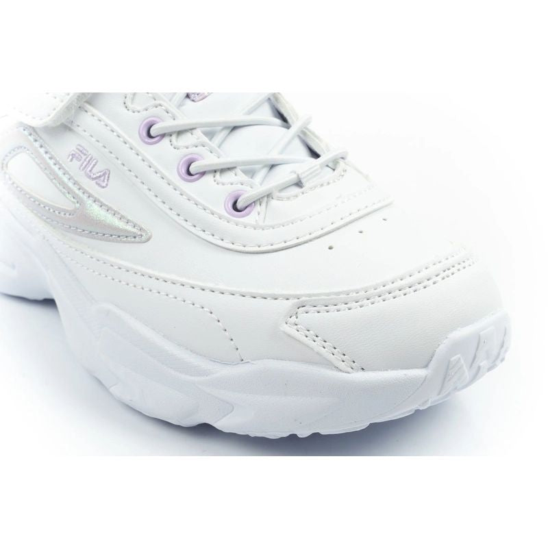 Fila Skye V children's sports shoes for girls with velcro, white Fila