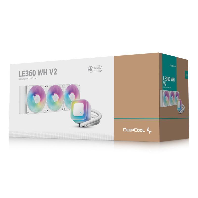 DeepCool LE360 WH V2 Processor All-in-one Liquid Cooler 12 cm White 1 pc. Chłodzenie/Chłodzenie - zestawy chłodzenia wodnego Your Sports Performance
