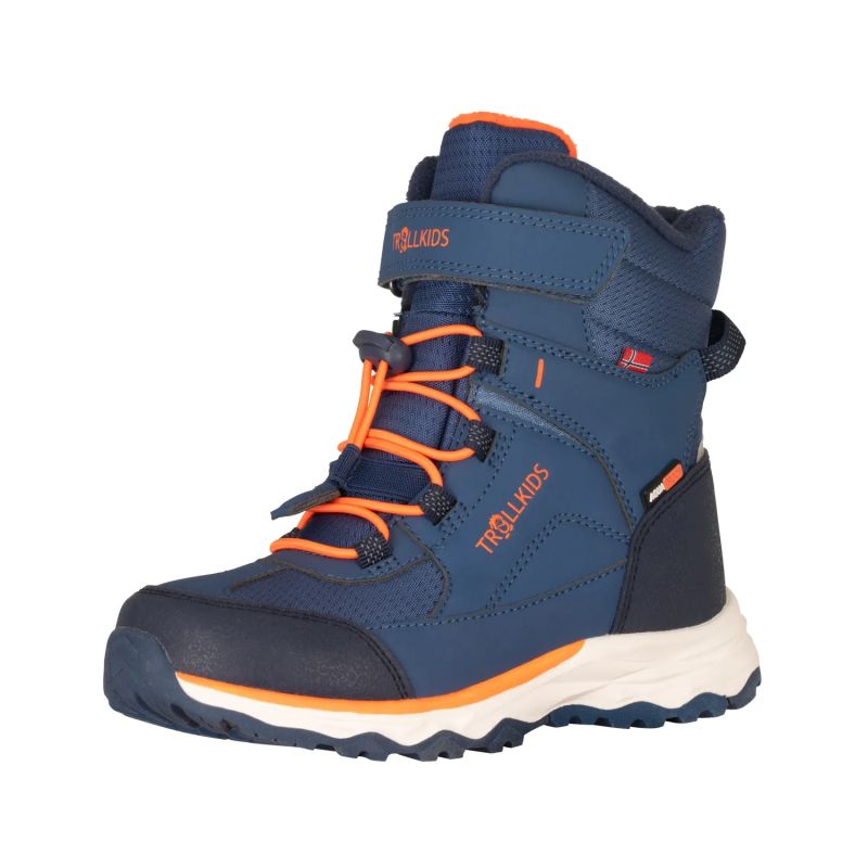 Trollkids Kids' Hafjell Winter Boots XT nordic blue/mystic blue/flame orange (585-122)