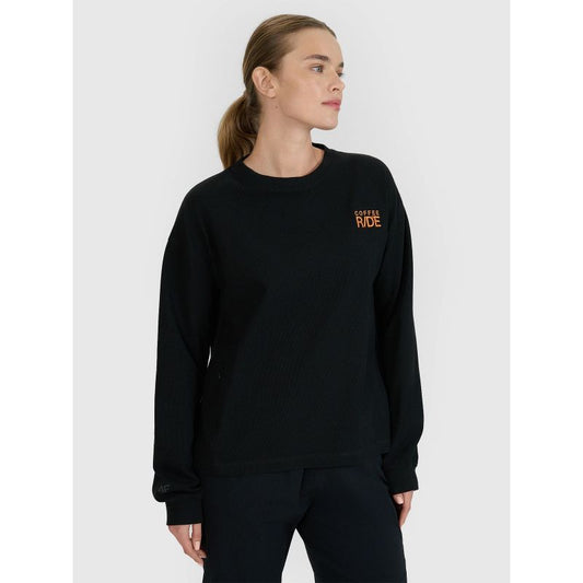Women's oversize longsleeve with print 4F 4FWSS25TLONF393-20S *Kategoria tymczasowa Your Sports Performance