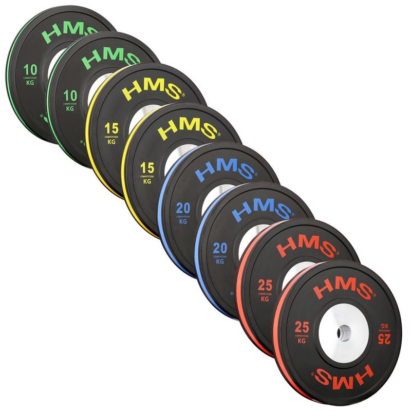 BTBR Set Olympic Bumper Plates - 2x (10kg, 15kg, 20kg, 25kg) HMS BTBR SET In preparation Your Sports Performance