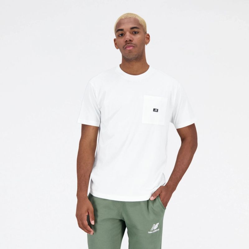 New Balance t-shirt Essentials Reimagined Cott M MT31542WT Clothing/Lifestyle/T-shirts/New Balance New Balance