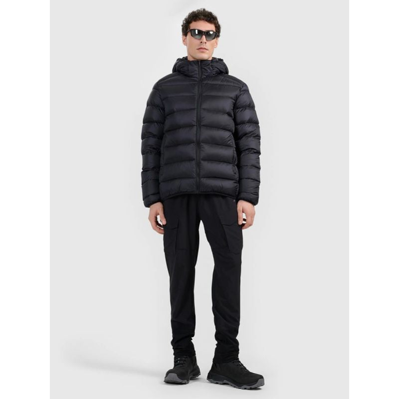 Men's down trekking jacket with natural filling 4F 4FWAW25TDJAM0733-20S