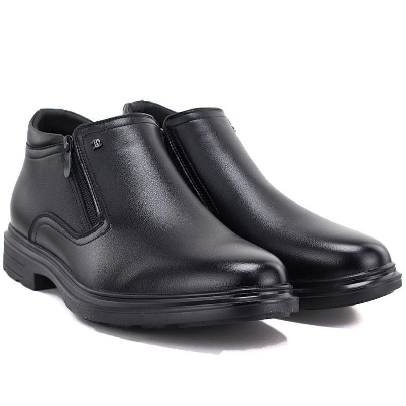 Men’s Black Zip-Up Ankle Boots McKeylor 85229