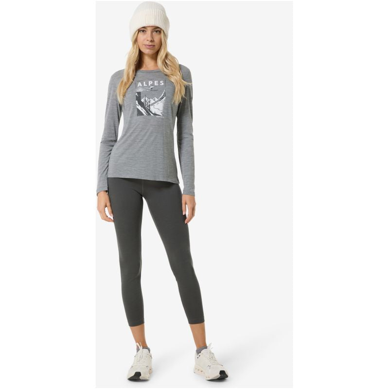 SUPER.NATURAL W ALPES LS Long-Sleeve Top Grey