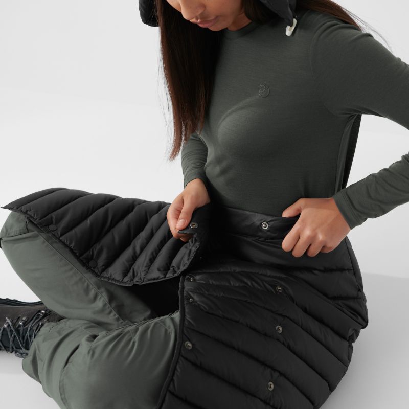 Fjällräven Expedition Pack Down Skirt Black women's trekking skirt (F86367-550) In preparation Your Sports Performance